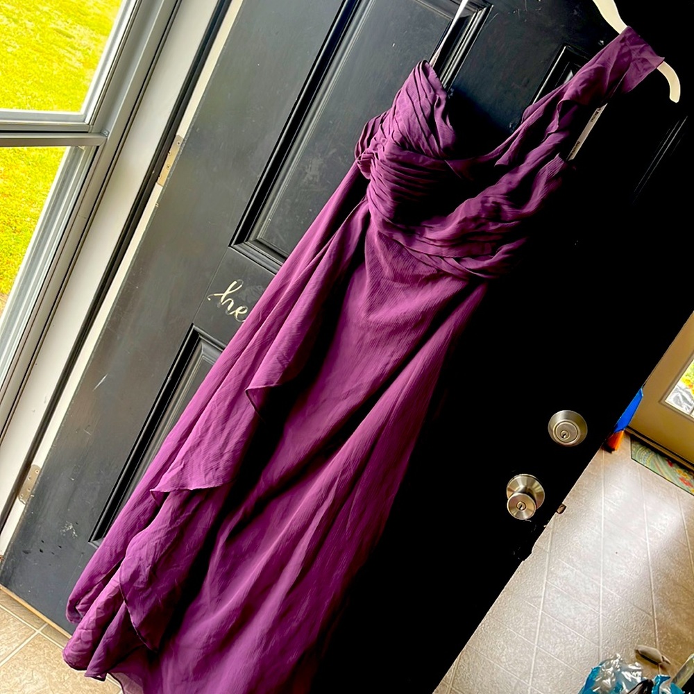 Plum bridesmaid dress